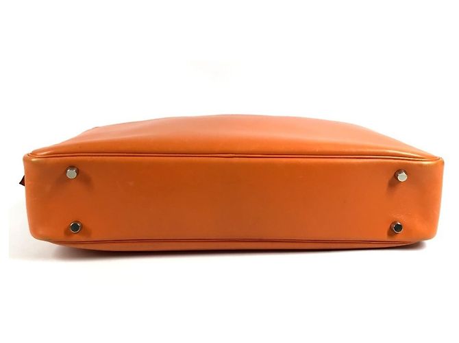 Hermès Saco Tote Hermes Plume Dog 38 Laranja - vista 5