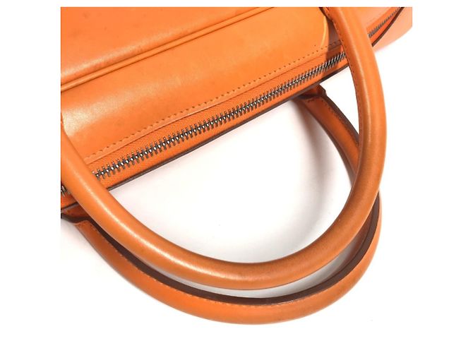Hermès Saco Tote Hermes Plume Dog 38 Laranja - vista 8