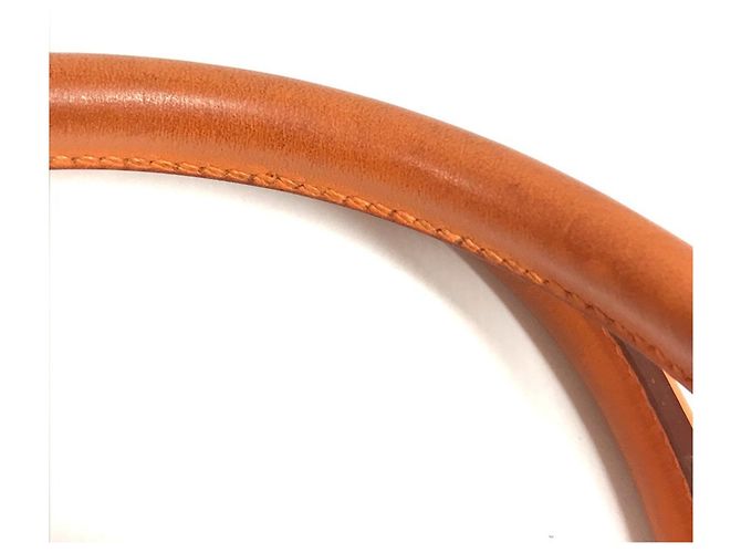 Hermès Saco Tote Hermes Plume Dog 38 Laranja - vista 9