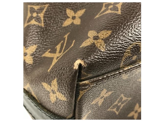Bolso de Negocios Louis Vuitton Monogram Macassar Kitan Castaño Negro - vista 10