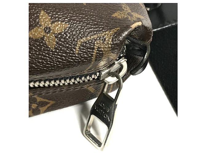 Bolso de Negocios Louis Vuitton Monogram Macassar Kitan Castaño Negro - vista 13