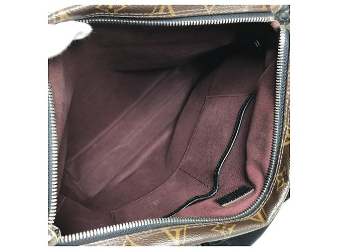 Bolso de Negocios Louis Vuitton Monogram Macassar Kitan Castaño Negro - vista 14