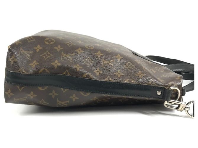 Bolso de Negocios Louis Vuitton Monogram Macassar Kitan Castaño Negro - vista 4