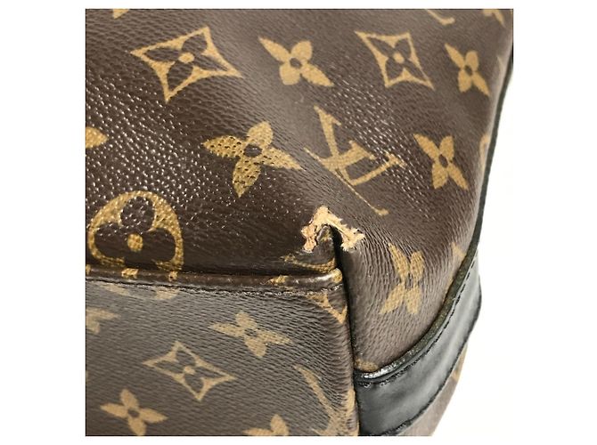 Bolso de Negocios Louis Vuitton Monogram Macassar Kitan Castaño Negro - vista 7