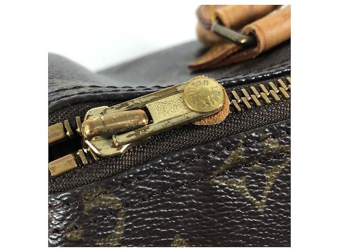 Bolso Louis Vuitton Monogram Speedy 25 Castaño - vista 11