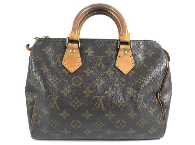Bolso Louis Vuitton Monogram Speedy 25 Castaño - vista 2