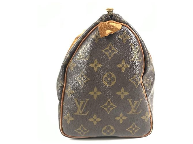 Bolso Louis Vuitton Monogram Speedy 25 Castaño - vista 4