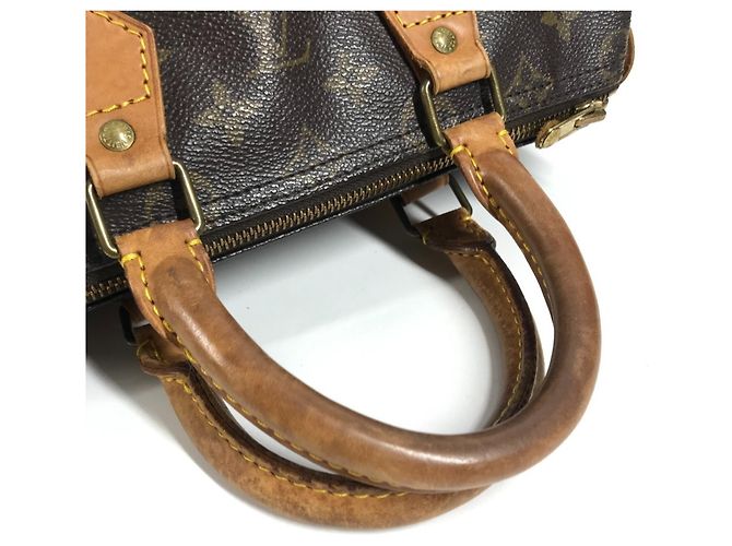 Bolso Louis Vuitton Monogram Speedy 25 Castaño - vista 8