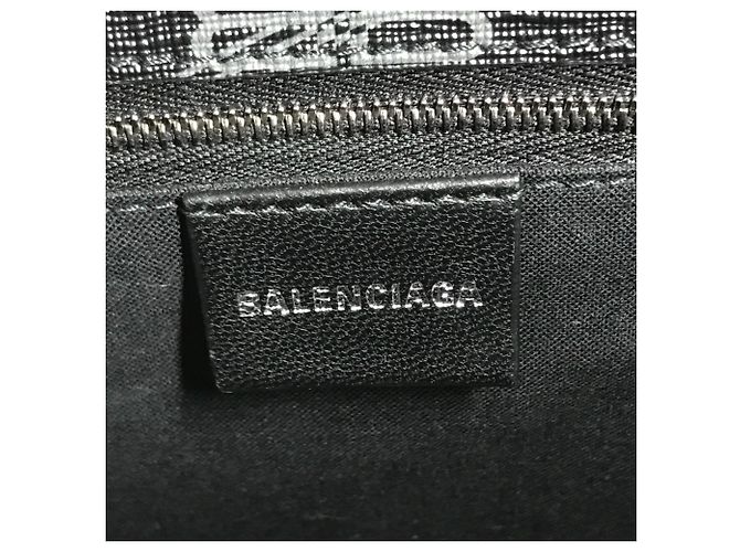 Borsa Balenciaga Monogram Signature Small Shopper Bag Nero - vista 14