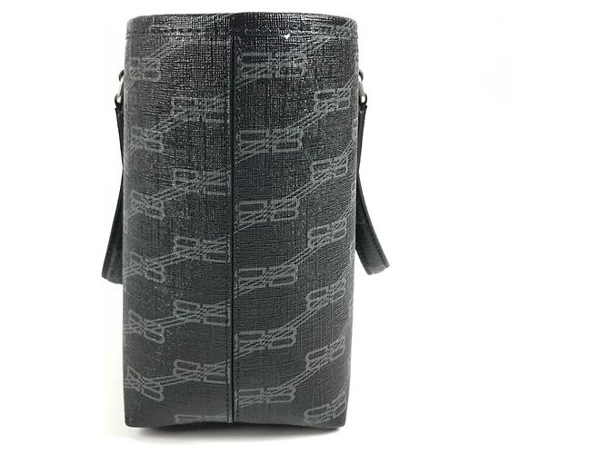 Borsa Balenciaga Monogram Signature Small Shopper Bag Nero - vista 3