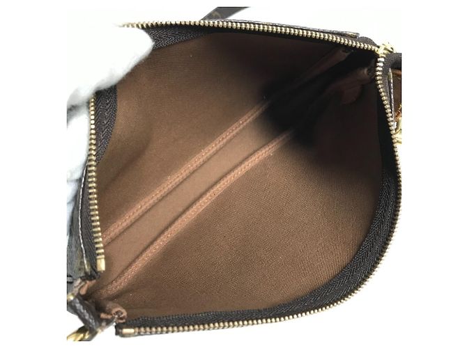 Sac à main Louis Vuitton Monogram Pochette Accessoires Marron - vue 12