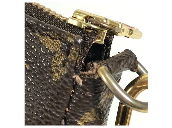 Sac à main Louis Vuitton Monogram Pochette Accessoires Marron - vue 14