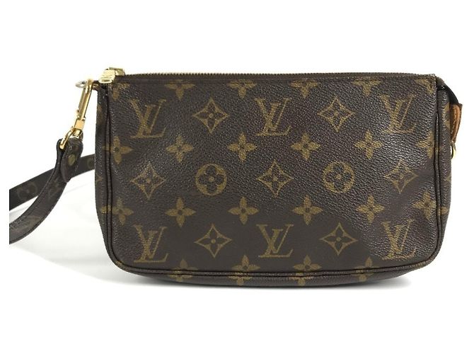 Sac à main Louis Vuitton Monogram Pochette Accessoires Marron - vue 2
