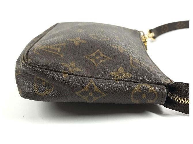 Sac à main Louis Vuitton Monogram Pochette Accessoires Marron - vue 3