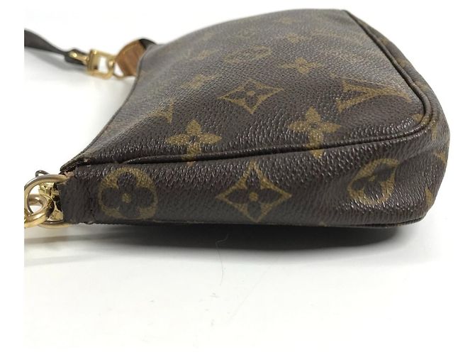 Sac à main Louis Vuitton Monogram Pochette Accessoires Marron - vue 4
