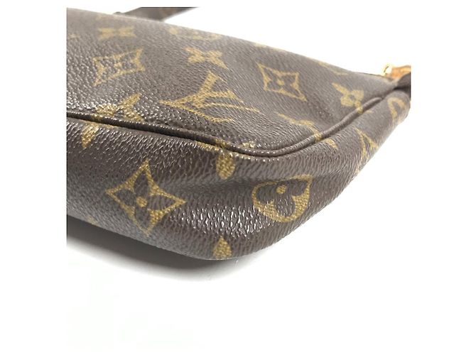 Sac à main Louis Vuitton Monogram Pochette Accessoires Marron - vue 6