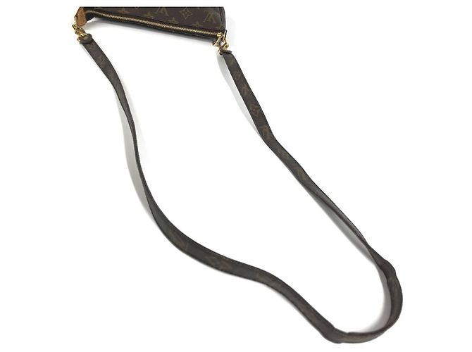 Sac à main Louis Vuitton Monogram Pochette Accessoires Marron - vue 8
