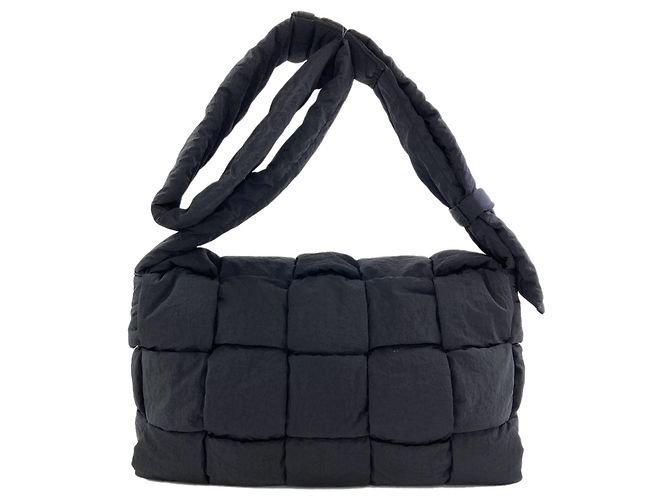 Borsa a tracolla Padded Cassette Bottega Veneta Nero - vista 2