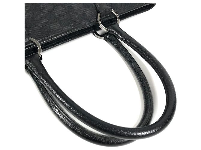Borsa a spalla Tote Gucci GG Canvas Nero - vista 10