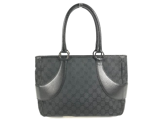 Borsa a spalla Tote Gucci GG Canvas Nero - vista 2