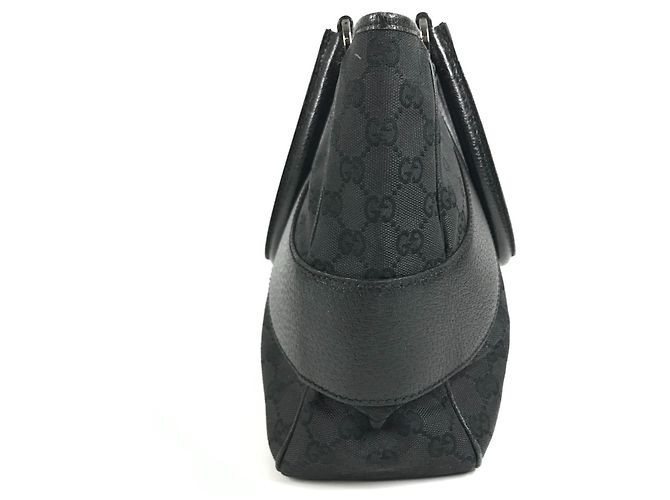 Borsa a spalla Tote Gucci GG Canvas Nero - vista 4