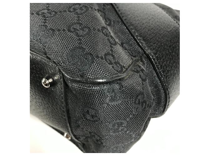 Borsa a spalla Tote Gucci GG Canvas Nero - vista 8