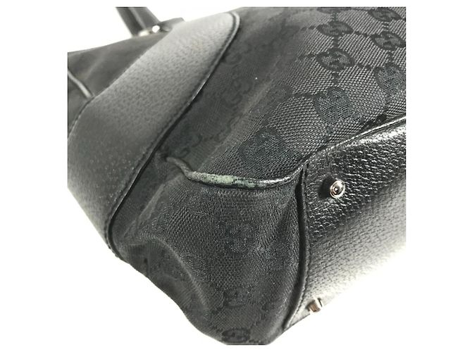 Borsa a spalla Tote Gucci GG Canvas Nero - vista 9
