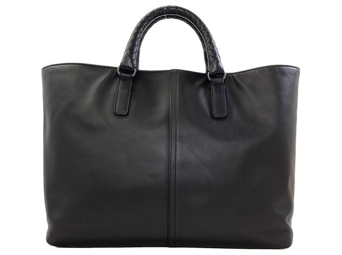 Borsa a mano Bottega Veneta in pelle nera - vista 2