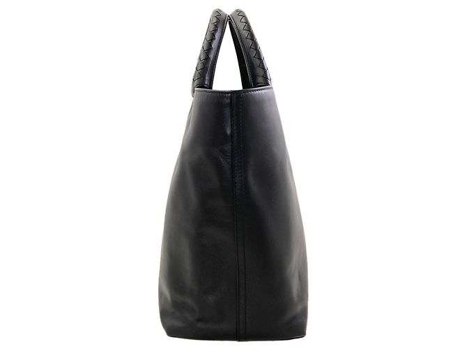 Borsa a mano Bottega Veneta in pelle nera - vista 3
