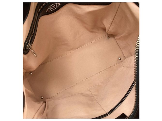 Tod's D 2-Way Tote Bag aus schwarzem Leder - Ansicht 5