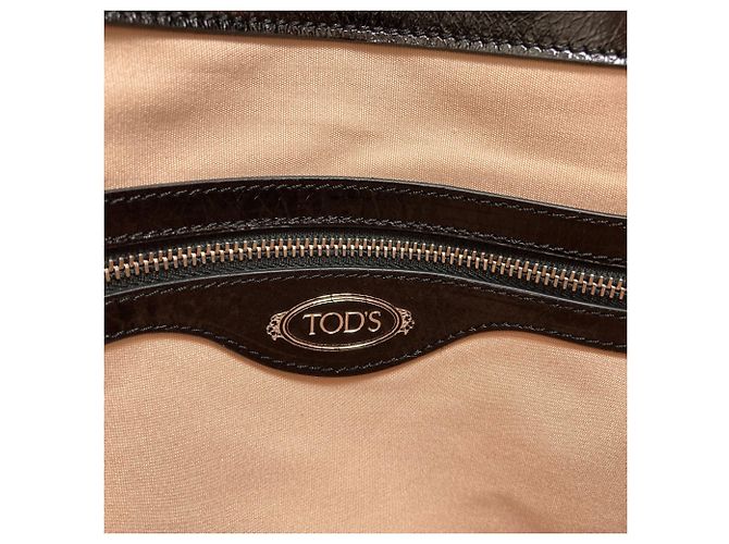 Tod's D 2-Way Tote Bag aus schwarzem Leder - Ansicht 6