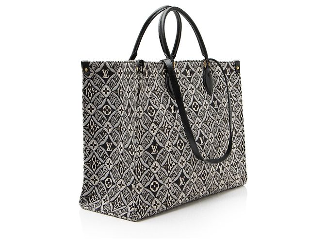 Louis Vuitton Limited Edition Jacquard Since 1854 Onthego GM Tote Blau - Ansicht 2