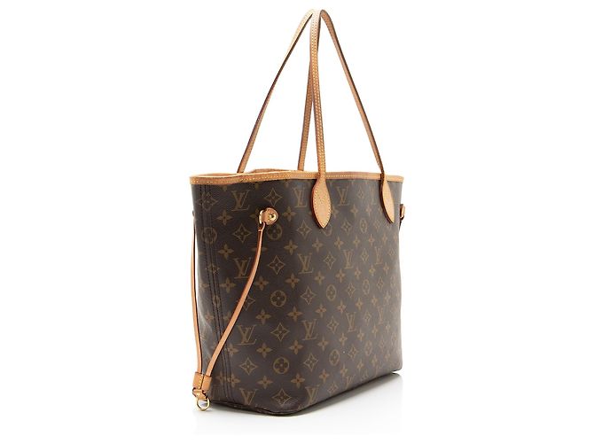 Borsa Tote Louis Vuitton Monogram Canvas Neverfull MM Marrone - vista 2