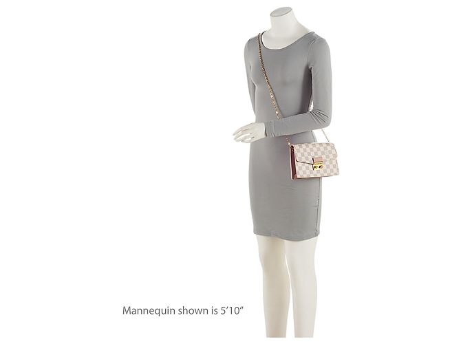 Portafoglio a catena Louis Vuitton Damier Azur Croisette Blu - vista 5