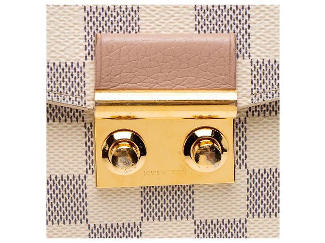 Portafoglio a catena Louis Vuitton Damier Azur Croisette Blu - vista 9