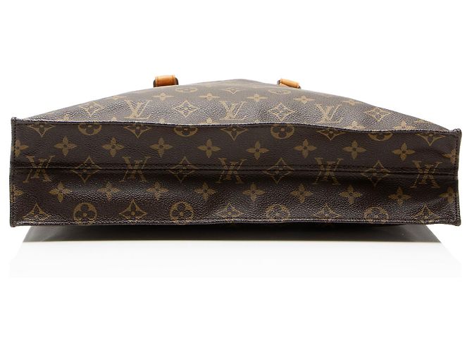 Louis Vuitton Vintage Monogram Canvas Sac Plat Tote Brown - view 4