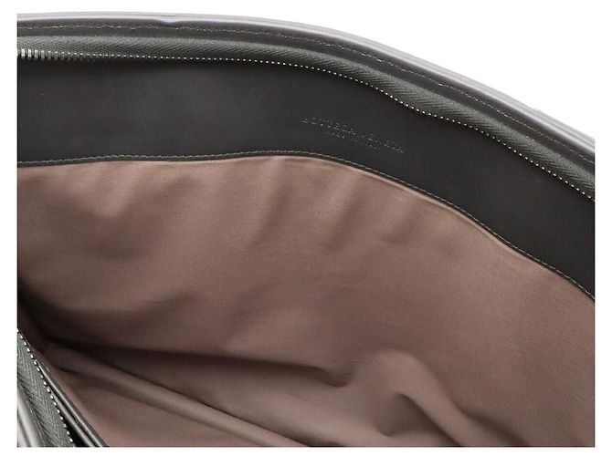 Pasta Bottega Veneta Intrecciato Cinza - vista 7