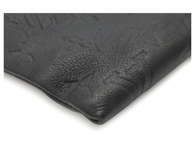 Louis Vuitton Monogram Shadow Pochette To Go Clutch Schwarz - Ansicht 3