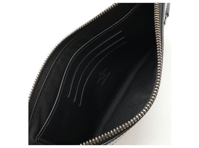 Louis Vuitton Monogram Eclipse Pochette Discovery PM Black - view 6