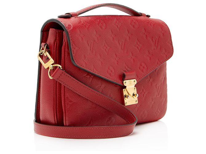 Bolsa de Ombro Louis Vuitton Monogram Empreinte Pochette Metis Vermelho - vista 2
