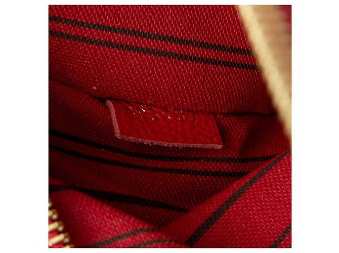Bolsa de Ombro Louis Vuitton Monogram Empreinte Pochette Metis Vermelho - vista 6