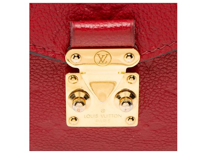 Bolsa de Ombro Louis Vuitton Monogram Empreinte Pochette Metis Vermelho - vista 9