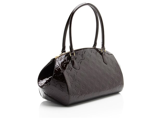 Borsa Satchel Louis Vuitton Monogram Vernis Sherwood GM Rosso - vista 2