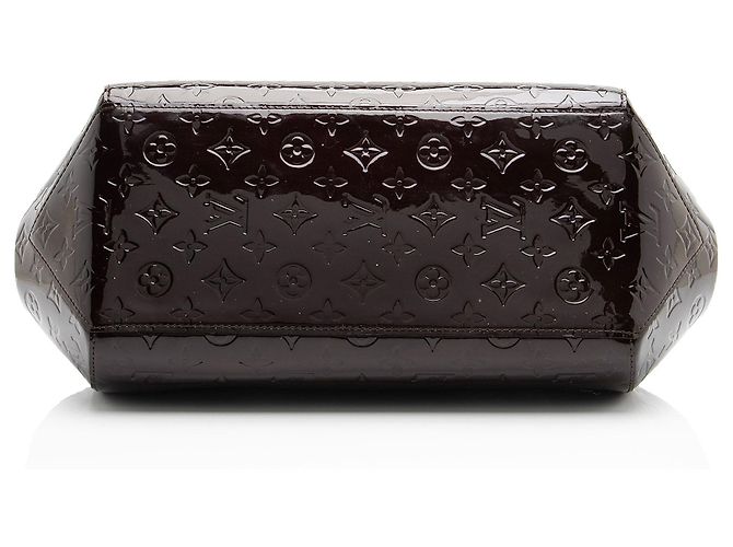 Borsa Satchel Louis Vuitton Monogram Vernis Sherwood GM Rosso - vista 4