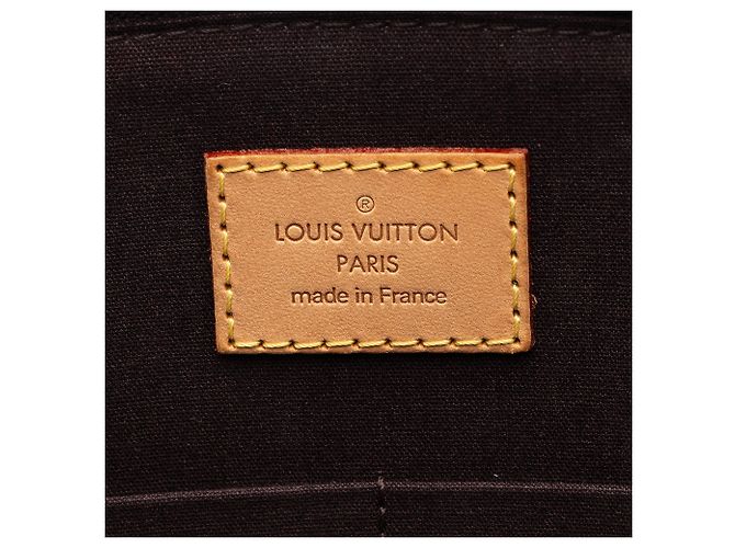 Borsa Satchel Louis Vuitton Monogram Vernis Sherwood GM Rosso - vista 8