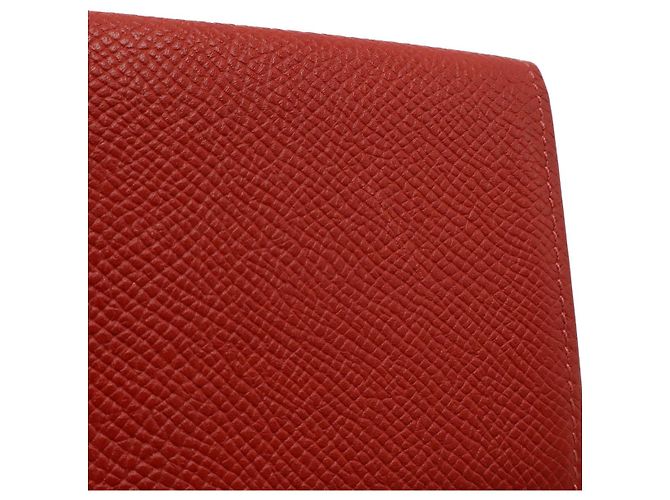 Porte-cartes Hermès Rouge en Cuir de Veau Pony - vue 4
