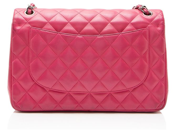 Gabrielle Chanel Classic Jumbo Double Flap Tasche aus Lammleder Pink - Ansicht 3