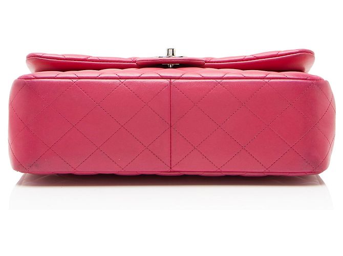 Gabrielle Chanel Classic Jumbo Double Flap Tasche aus Lammleder Pink - Ansicht 4
