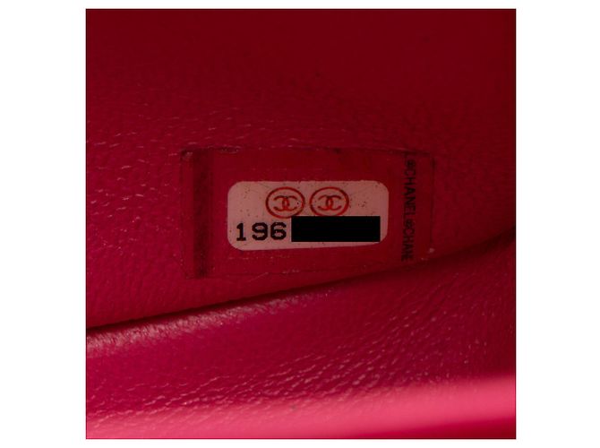 Gabrielle Chanel Classic Jumbo Double Flap Tasche aus Lammleder Pink - Ansicht 6