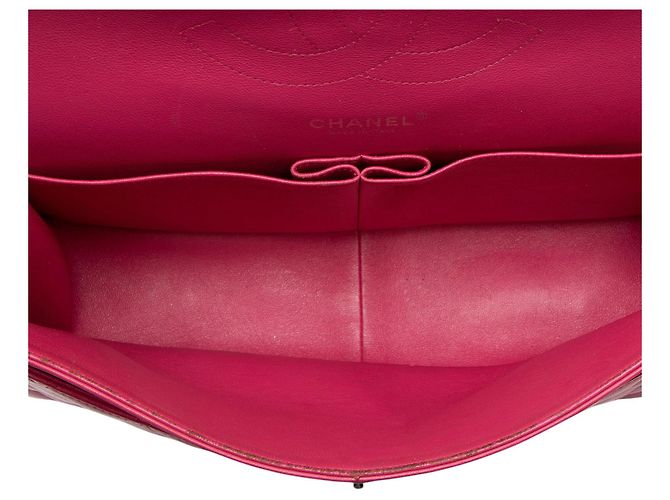 Gabrielle Chanel Classic Jumbo Double Flap Tasche aus Lammleder Pink - Ansicht 7